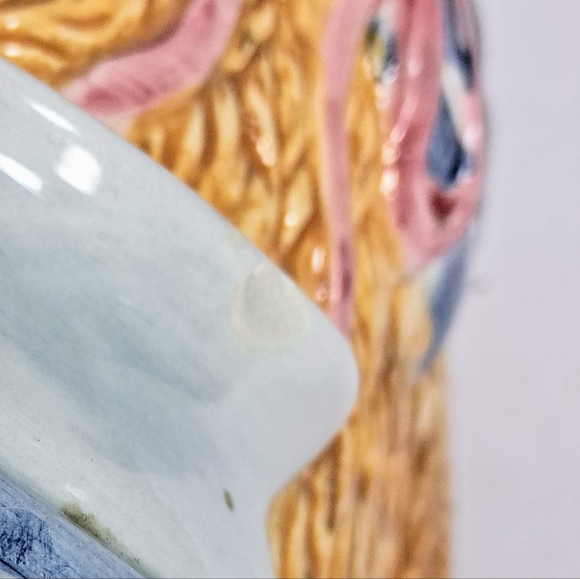 Vintage 1994 Tender Heart Porcelain and Ceramic Tedy Bear Decorative Cookie Jar - Picture 10 of 11